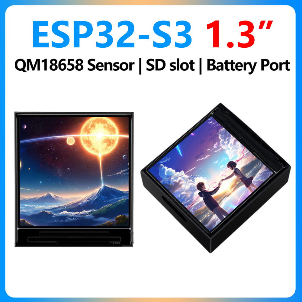 Espressif Esp32 - Waveshare ESP32-S3 1.3 inch LCD Mini