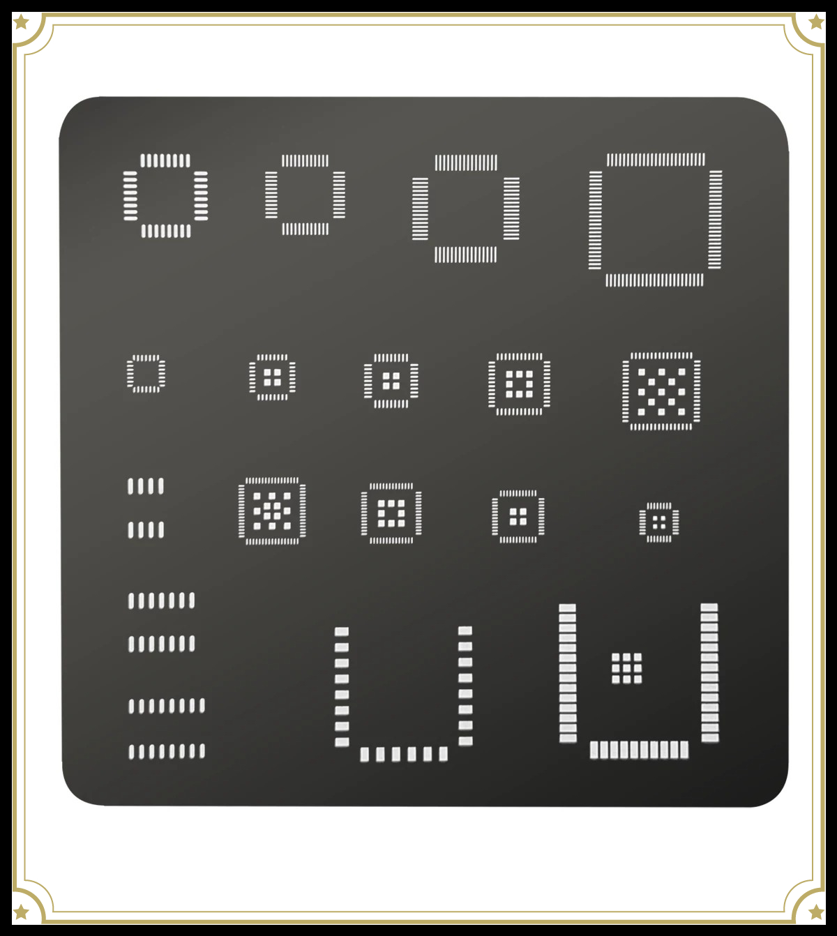 Esp32 - Universele IC-stencil QFP QFN SOP BGA
