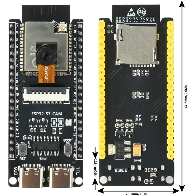 ESP32-S3-CAM-bord met OV3660-c - Esp32 Wifi Bluetooth Module recensie en prijs