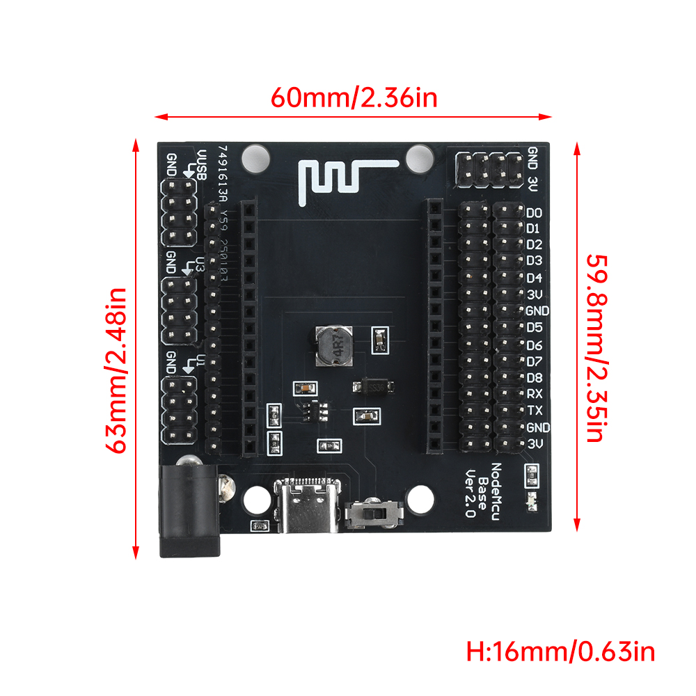 NodeMcu Base ESP8266 Testen DI - Esp8266 Nodemcu recensie en prijs
