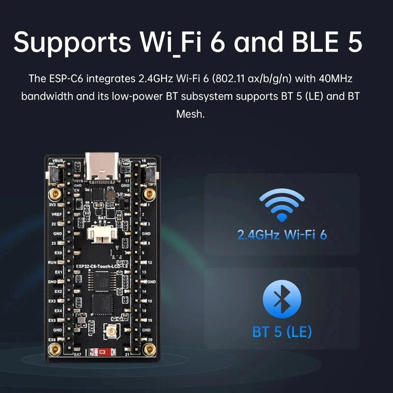 ESP32-C6 1,9-inch LCD-schermon - Esp32 C6 recensie en prijs