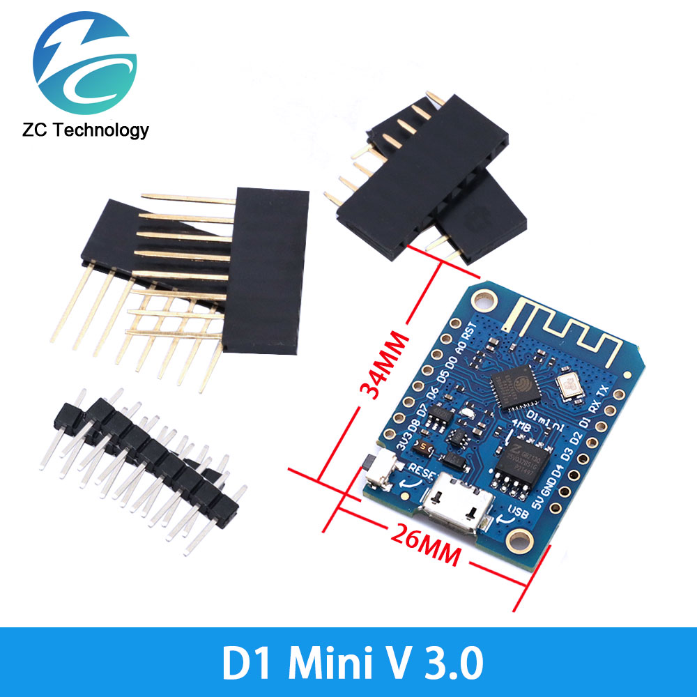 D1 Mini ESP8266 ESP-12F CH340G - Esp8266 Nodemcu recensie en prijs